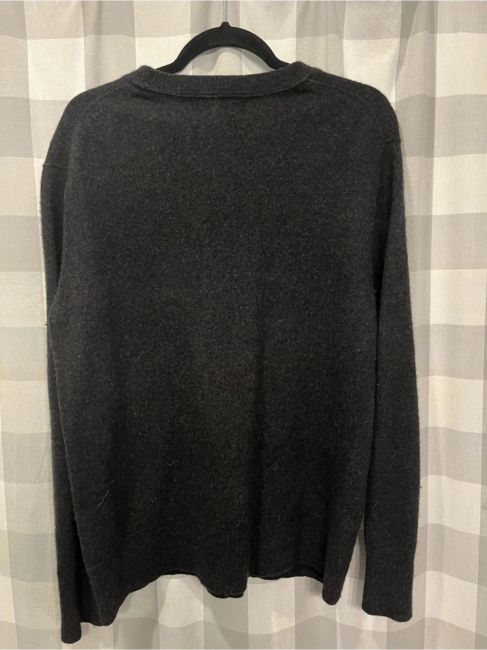 Banana Republic Men's Charcoal Crewneck Wool Blend Sweater
